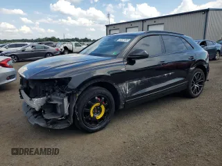 2021 Audi Q8 Premium Plus with VIN WA1EVAF1XMD014901, listed as a Copart auction lot 63321065 with 80,596 mi miles and Salvage title. Bid and sale history available at DreamBid. Image 1.