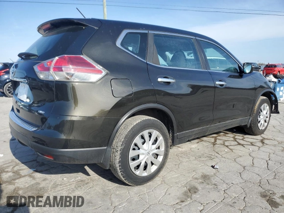 2015 Nissan Rogue S with VIN 5N1AT2MV7FC813612, listed as a Copart auction lot 51331725 with 97,138 mi miles and Salvage Title. Bid and sale history available at DreamBid. Image 3.