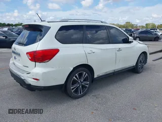 2017 Nissan Pathfinder S with VIN 5N1DR2MN7HC648384, listed as a IAAI auction lot 41863779 with 72,710 mi miles. Bid and sale history available at carsss.com. Image 4.