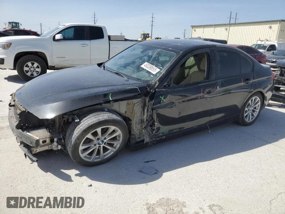 2018 BMW 3 Series 320i with VIN WBA8E1G5XJNU91447, listed as a Copart auction lot 49338895 with 114,191 mi miles and Salvage Title. Bid and sale history available at carsss.com. Image 1.