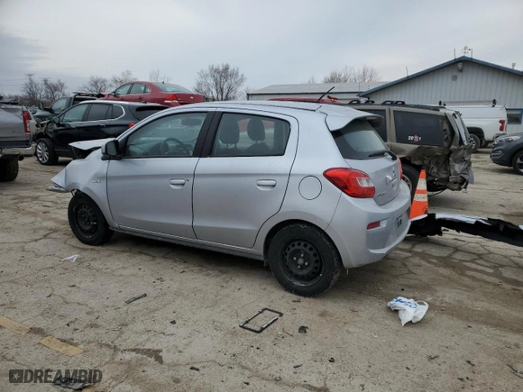 2020 Mitsubishi Mirage ES with VIN ML32A3HJXLH011133, listed as a Copart auction lot 86193904 with 82,732 mi miles and Salvage Title. Bid and sale history available at carsss.com. Image 2.