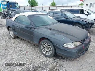 1995 Ford Mustang with VIN 1FALP4446SF230533, listed as a IAAI auction lot 42509175 with 104,917 mi miles and . Bid and sale history available at DreamBid. Image 1.