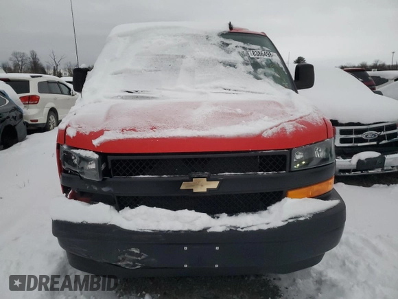 2023 Chevrolet Express Cargo Van with VIN 1GCWGAFPXP1189244, listed as a Copart auction lot 83864984 with 5,612 mi miles and Salvage Title. Bid and sale history available at carsss.com. Image 5.