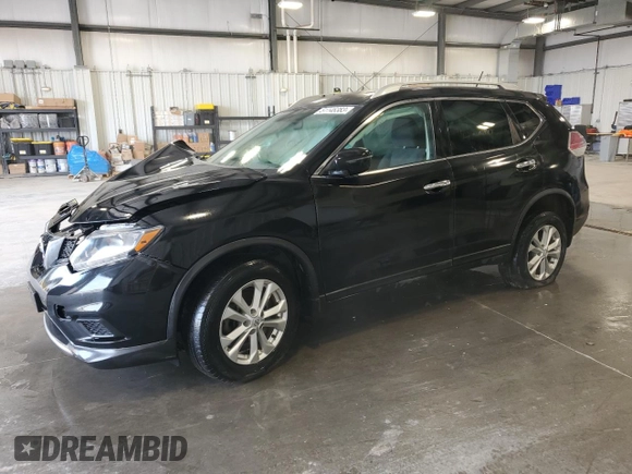 2016 Nissan Rogue SV z VIN KNMAT2MV1GP716047, wystawiony jako Copart lot #51146383 z przebiegiem 108 653 mil mil oraz Szkoda całkowita • Salvage title. Historia ofert i sprzedaży dostępna na DreamBid. Obrazek 1.