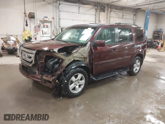 2011 Honda Pilot EX-L with VIN 5FNYF4H56BB051404, listed as a IAAI auction lot 41758332 with 301,099 mi miles. Bid and sale history available at carsss.com. Image 2.