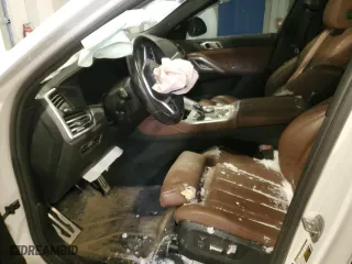 2020 BMW X6 xDrive40i with VIN 5UXCY6C07L9B43453, listed as a Copart auction lot 52096845 with 0 mi miles and Salvage Title. Bid and sale history available at carsss.com. Image 7.