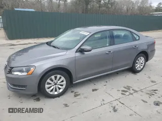 2012 Volkswagen Passat S w/Appearance with VIN 1VWAH7A35CC058328, listed as a Copart auction lot 50040135 with 107,365 mi miles and Salvage Title. Bid and sale history available at carsss.com. Image 1.