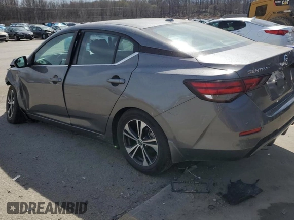 2021 Nissan Sentra SV with VIN 3N1AB8CVXMY258190, listed as a Copart auction lot 50016025 with 40,619 mi miles and Salvage Title. Bid and sale history available at DreamBid. Image 2.