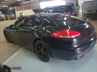 2014 Porsche Panamera with VIN WP0AA2A77EL005310, listed as a Copart auction lot 65953744 with 112,107 mi miles and Salvage Title. Bid and sale history available at carsss.com. Image 2.