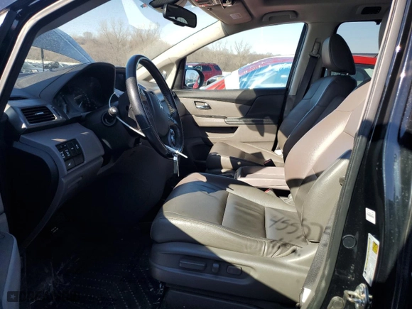 2014 Honda Odyssey EX-L with VIN 5FNRL5H65EB107557, listed as a Copart auction lot 45578575 with 130,432 mi miles and Salvage Title. Bid and sale history available at carsss.com. Image 7.