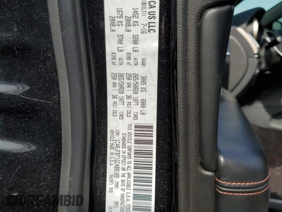 2016 Jeep Grand Cherokee Limited 75th Anniversary with VIN 1C4RJFBT1GC489189, listed as a Copart auction lot 54164175 with 66,741 mi miles and Salvage Title. Bid and sale history available at DreamBid. Image 14.