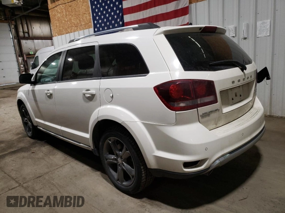 2015 Dodge Journey Crossroad with VIN 3C4PDDGGXFT748991, listed as a Copart auction lot 47484915 with 124,367 mi miles and Salvage Title. Bid and sale history available at carsss.com. Image 2.