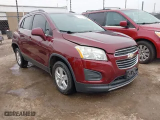 2016 Chevrolet Trax LT with VIN 3GNCJPSB7GL253838, listed as a IAAI auction lot 41397311 with 161,936 mi miles. Bid and sale history available at carsss.com. Image 1.