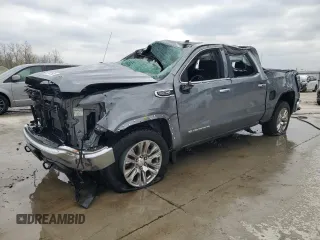 2021 GMC Sierra 1500 SLT z VIN 3GTU9DED3MG483415, wystawiony jako Copart lot #52741395 z przebiegiem 51 537 mil mil oraz Szkody całkowita. Historia ofert i sprzedaży dostępna na DreamBid. Obrazek 1.
