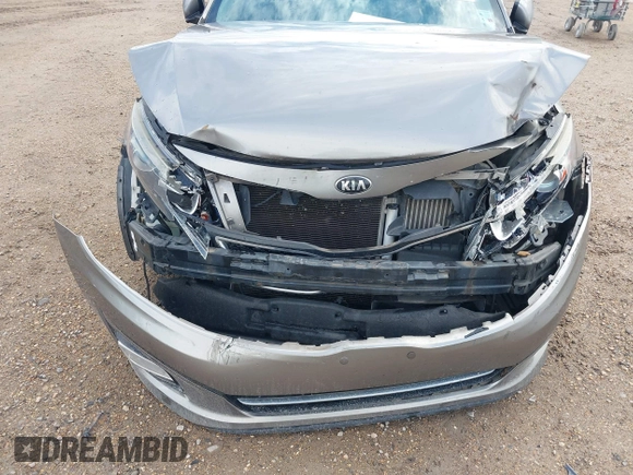 2015 Kia Optima SX Turbo with VIN 5XXGR4A6XFG395441, listed as a IAAI auction lot 41460842 with 140,958 mi miles. Bid and sale history available at carsss.com. Image 6.
