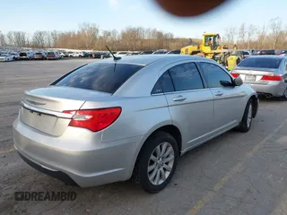 2012 Chrysler 200 Touring with VIN 1C3CCBBB8CN210825, listed as a IAAI auction lot 41828224 with 129,966 mi miles. Bid and sale history available at carsss.com. Image 4.