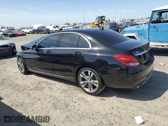 2017 Mercedes-Benz C 300 with VIN 55SWF4JB0HU201991, listed as a Copart auction lot 54105055 with 68,938 mi miles and Salvage Title. Bid and sale history available at DreamBid. Image 2.