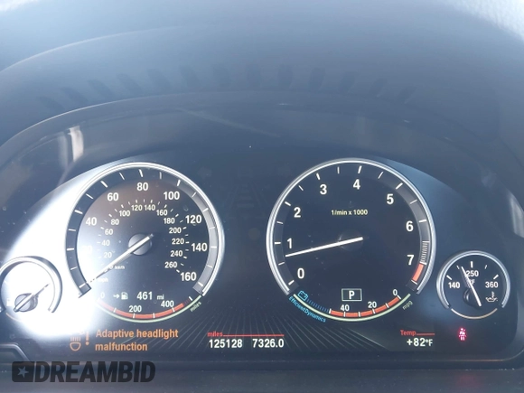 2016 BMW 5 Series 535i with VIN WBA5B1C54GG130262, listed as a IAAI auction lot 41755116 with 125,128 mi miles and . Bid and sale history available at DreamBid. Image 7.