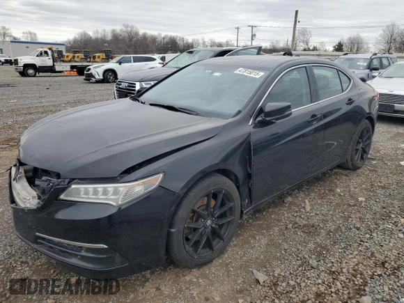 2015 Acura TLX with VIN 19UUB1F3XFA007514, listed as a Copart auction lot 47815015 with 187,197 mi miles and Salvage Title. Bid and sale history available at carsss.com. Image 1.