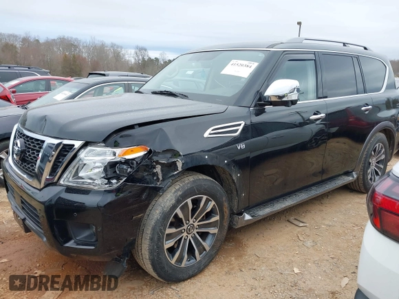 2020 Nissan Armada SL with VIN JN8AY2NCXL9616093, listed as a IAAI auction lot 41520384 with 72,369 mi miles. Bid and sale history available at carsss.com. Image 17.