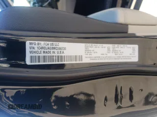 2021 Dodge Durango SXT Plus with VIN 1C4RDJAG8MC598730, listed as a Copart auction lot 87396654 with 82,437 mi miles and Non repairable. Bid and sale history available at DreamBid. Image 15.