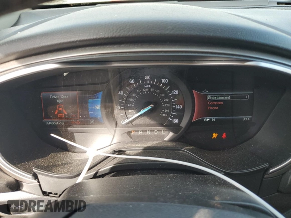 2020 Ford Fusion SEL with VIN 3FA6P0CD9LR130647, listed as a Copart auction lot 50455575 with 94,659 mi miles and Salvage title. Bid and sale history available at DreamBid. Image 9.