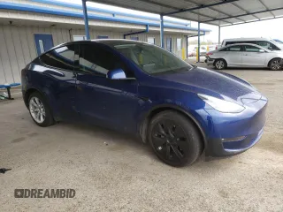 2021 Tesla Model Y Long Range with VIN 5YJYGDEE0MF096777, listed as a Copart auction lot 49005925 with 94,455 mi miles and Salvage Title. Bid and sale history available at DreamBid. Image 4.