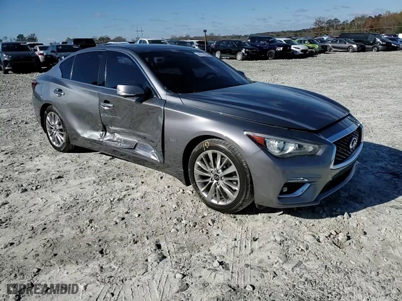 2020 Infiniti Q50 EDITION 30 with VIN JN1EV7AP7LM203723, listed as a Copart auction lot 81773534 with 33,985 mi miles and Salvage Title. Bid and sale history available at carsss.com. Image 11.
