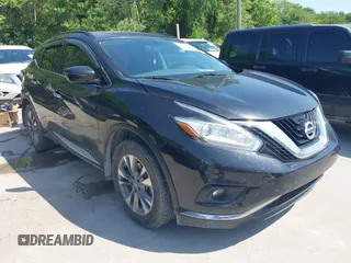 2016 Nissan Murano S with VIN 5N1AZ2MG7GN126992, listed as a IAAI auction lot 42036050 with 132,110 mi miles and . Bid and sale history available at carsss.com. Image 1.