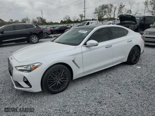 2019 Genesis G70 2.0T Advanced with VIN KMTG34LA4KU042623, listed as a Copart auction lot 89050875 with 38,879 mi miles and Salvage Title. Bid and sale history available at carsss.com. Image 1.