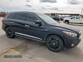 2014 Infiniti QX60 Hybrid with VIN 5N1CL0MM8EC534947, listed as a Copart auction lot 56466485 with 183,993 mi miles and Clean Title. Bid and sale history available at DreamBid. Image 4.