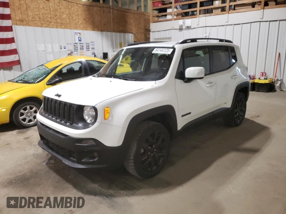 2018 Jeep Renegade Altitude with VIN ZACCJBBB9JPH07601, listed as a Copart auction lot 64144125 with 101,384 mi miles and Clean title. Bid and sale history available at DreamBid. Image 1.