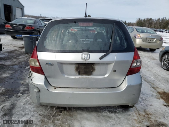 2007 Honda Fit with VIN JHMGD38417S812786, listed as a Copart auction lot 45581115 with 0 mi miles and Salvage Title. Bid and sale history available at carsss.com. Image 6.
