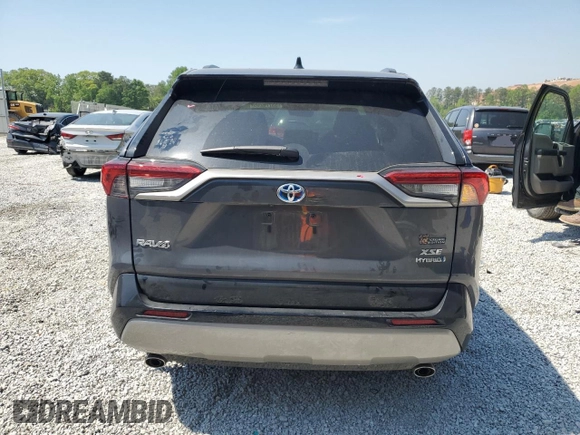 2024 Toyota RAV4 Hybrid XSE with VIN 2T3E6RFV7RW051046, listed as a Copart auction lot 53776205 with 21,589 mi miles and Salvage Title. Bid and sale history available at DreamBid. Image 6.