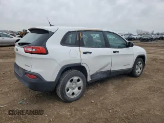 2016 Jeep Cherokee Sport with VIN 1C4PJLAB9GW230320, listed as a Copart auction lot 51878395 with 110,357 mi miles and Salvage Title. Bid and sale history available at DreamBid. Image 3.