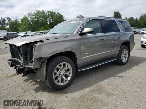 2019 GMC Yukon SLT with VIN 1GKS2BKC4KR272138, listed as a Copart auction lot 61168384 with 92,321 mi miles and Salvage Title. Bid and sale history available at carsss.com. Image 1.