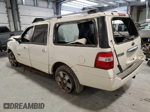 2008 Ford Expedition EL Limited with VIN 1FMFK19598LA42486, listed as a Copart auction lot 82645584 with 0 mi miles and Salvage Title. Bid and sale history available at carsss.com. Image 2.