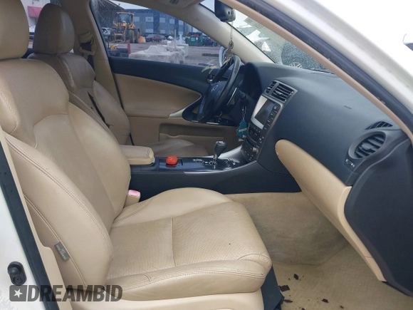 2007 Lexus IS 250 with VIN JTHBK262672043200, listed as a IAAI auction lot 42612618 with 139,241 mi miles and . Bid and sale history available at DreamBid. Image 5.