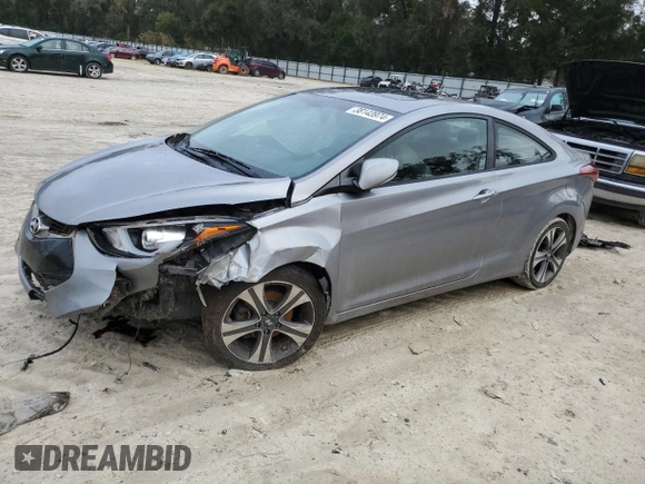 2014 Hyundai Elantra Coupe with VIN KMHDH6AH5EU026736, listed as a Copart auction lot 38143974 with 140,745 mi miles and Non Repairable. Bid and sale history available at carsss.com. Image 1.