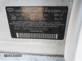2014 Hyundai Sonata GLS with VIN 5NPEB4AC6EH812820, listed as a IAAI auction lot 42098470 with 172,035 mi miles and . Bid and sale history available at carsss.com. Image 9.