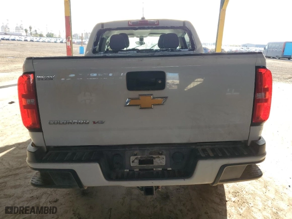 2020 Chevrolet Colorado 2WD Work Truck with VIN 1GCGSBEN8L1244664, listed as a Copart auction lot 48794585 with 153,936 mi miles and Salvage Title. Bid and sale history available at carsss.com. Image 6.