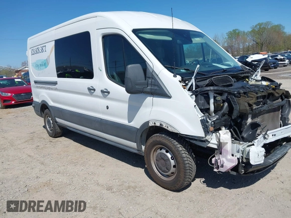 2018 Ford Transit with VIN 1FTYR2CM0JKB49923, listed as a IAAI auction lot 41977529 with 59,304 mi miles. Bid and sale history available at carsss.com. Image 1.