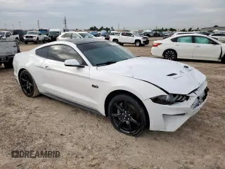 2019 Ford Mustang GT with VIN 1FA6P8CFXK5156823, listed as a Copart auction lot 64092215 with 29,224 mi miles and Salvage title. Bid and sale history available at DreamBid. Image 4.