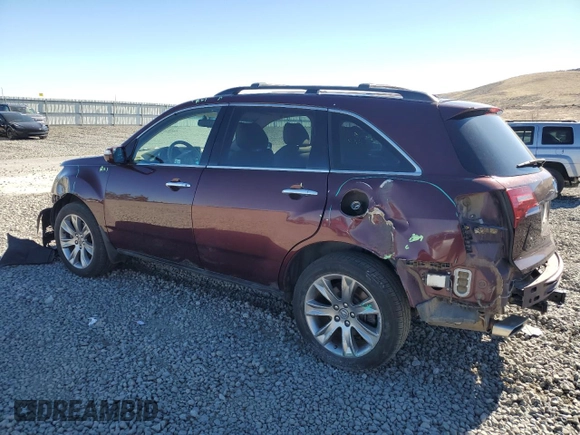 2013 Acura MDX Advance Pkg with VIN 2HNYD2H69DH502903, listed as a Copart auction lot 45979175 with 141,965 mi miles and Salvage Title. Bid and sale history available at carsss.com. Image 2.