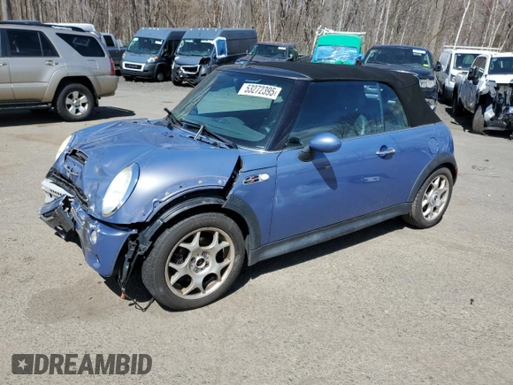 2007 MINI Convertible S z VIN WMWRH33507TL95604, wystawiony jako Copart lot #53272395 z przebiegiem 94 957 mil mil oraz Szkoda całkowita • Salvage title. Historia ofert i sprzedaży dostępna na DreamBid. Obrazek 1.