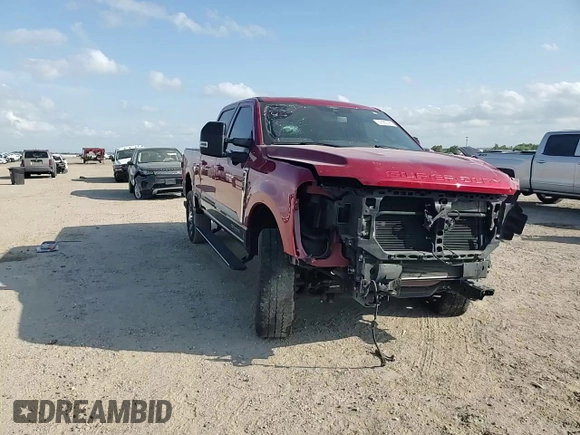 2024 Ford F-250 XL with VIN 1FT8W2BT7REE97844, listed as a Copart auction lot 59583795 with 22,517 mi miles and Salvage title. Bid and sale history available at DreamBid. Image 14.
