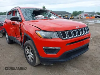 2017 Jeep Compass Sport with VIN 3C4NJDABXHT624087, listed as a IAAI auction lot 42592951 with Not provided miles and . Bid and sale history available at DreamBid. Image 1.
