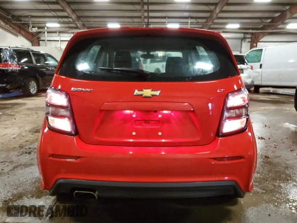 2017 Chevrolet Sonic LT with VIN 1G1JD6SH5H4165148, listed as a Copart auction lot 87233664 with 66,438 mi miles and Clean Title. Bid and sale history available at carsss.com. Image 6.