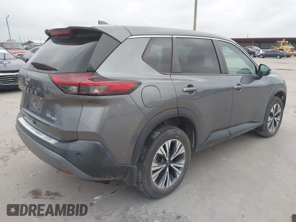 2022 Nissan Rogue SV with VIN 5N1BT3BB8NC695197, listed as a IAAI auction lot 42021604 with 98,091 mi miles and . Bid and sale history available at DreamBid. Image 4.