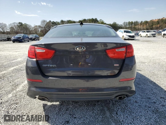 2015 Kia Optima LX with VIN 5XXGM4A71FG456344, listed as a Copart auction lot 47100075 with 143,327 mi miles and Salvage Title. Bid and sale history available at carsss.com. Image 6.